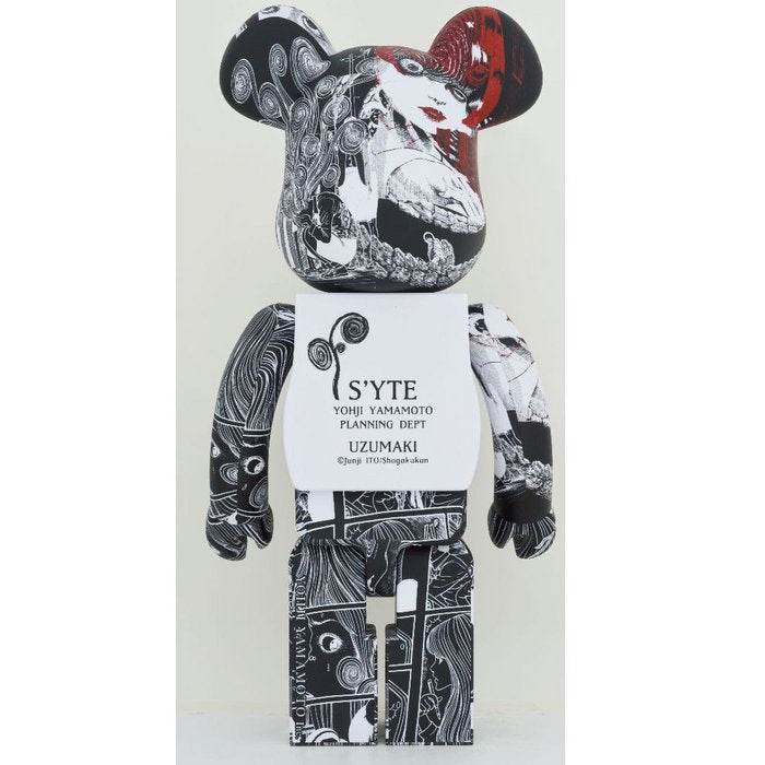 1000% Bearbrick - S'YTE x Junji Ito UZUMAKI