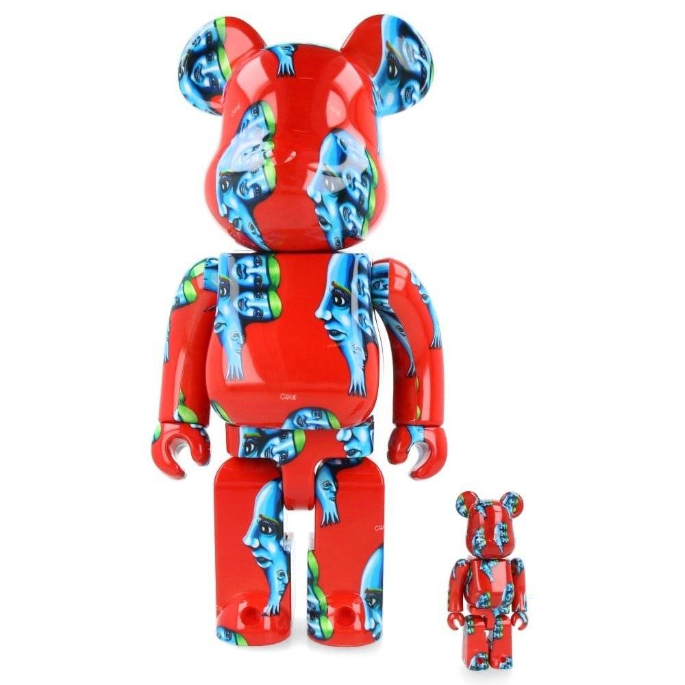 400% Bearbrick sæt - Cookie! by HIDE, limited edition collectible figure with colorful cookie design by Medicom Toy.