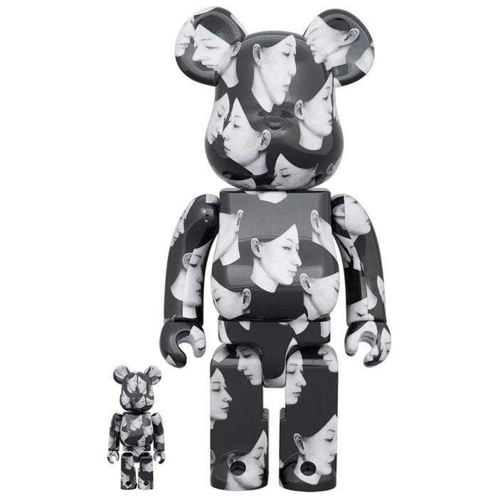 400% & 100% Bearbrick sæt - Multiple Selves - Black Scandal (Yohji Ya
