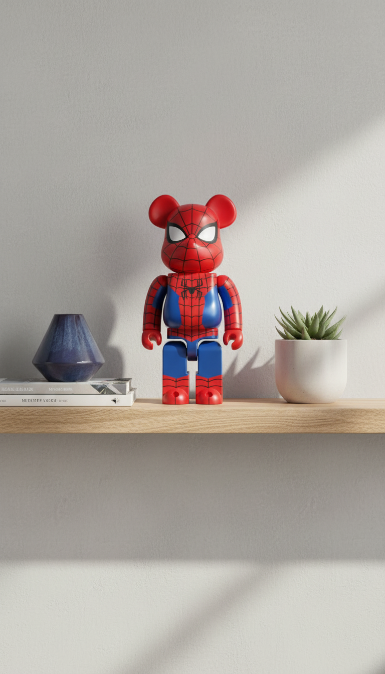 100% & 400% Bearbrick - Spider-Man (FINAL SUIT)-Medicom Toy-Bearbrick