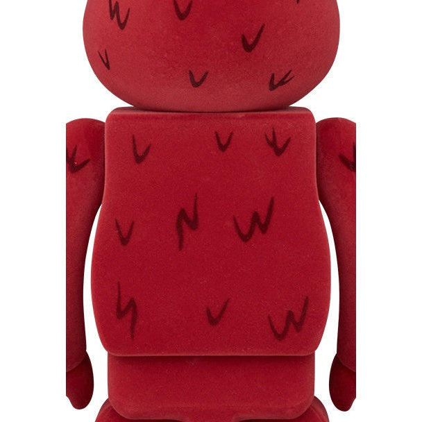 400% & 100% Bearbrick-setti - Elmo (nukkapintainen)