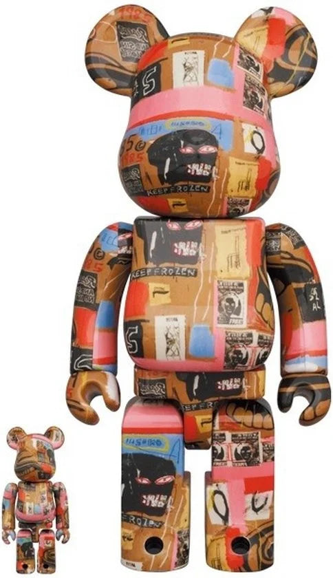 400% & 100% Bearbrick -setti – Andy Warhol x Jean-Michel Basquiat #2
