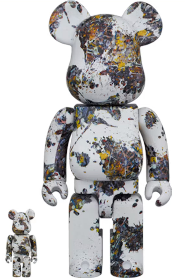 400% & 100% Bearbrick -setti – Jackson Pollock Studio (Splash)