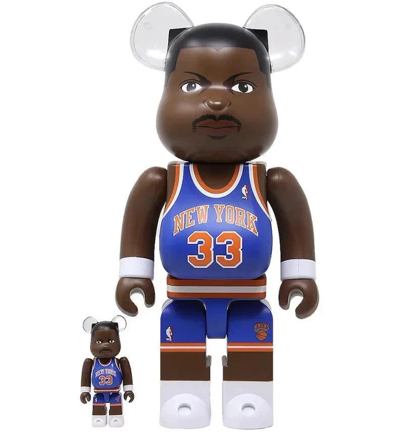 100% & 400% Bearbrick -setti – Patrick Ewing (New York Knicks)