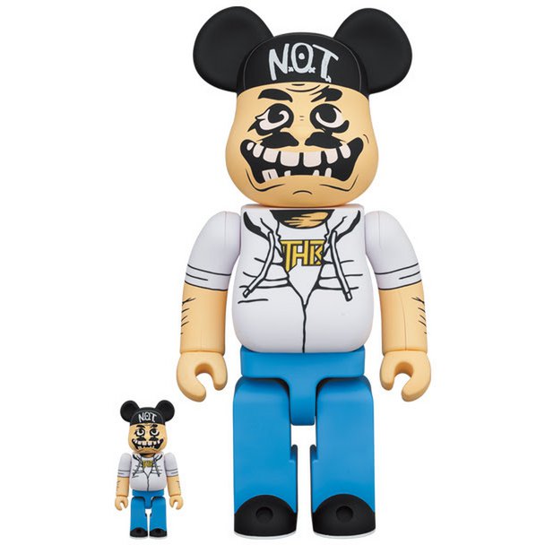 400% & 100% Bearbrick sæt - Notman (Anthrax)