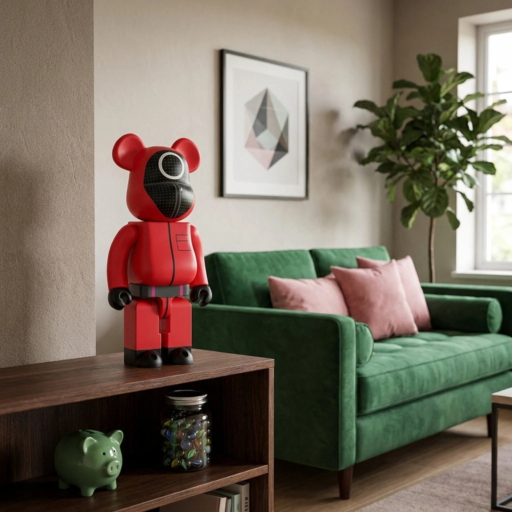 1000% Bearbrick - Squid Game (Circle Guard) | 1000% Bearbrick - Squid Game (Circle Guard) | Køb hos Bearbrick.dk