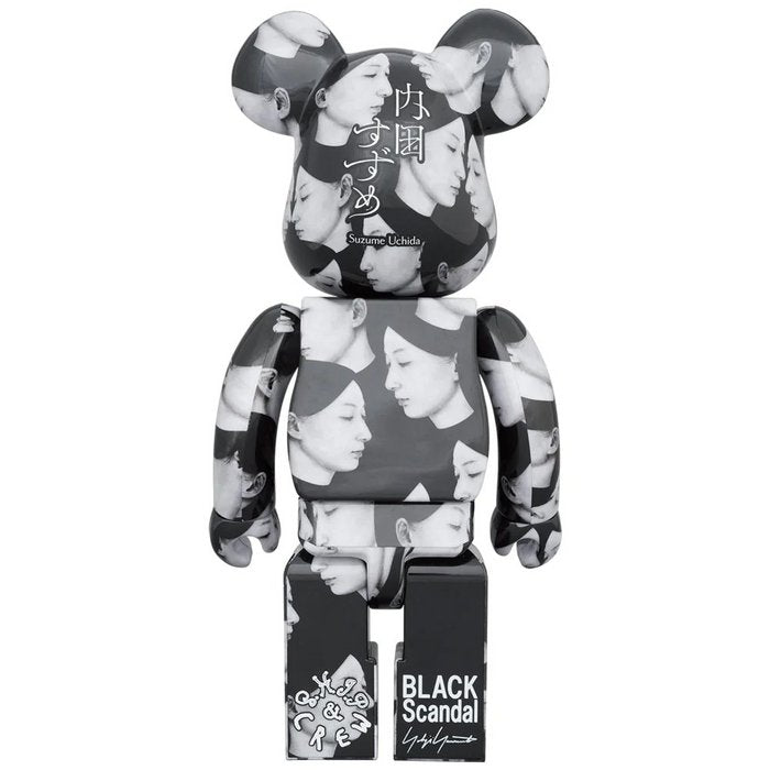 400%  & 100% Bearbrick sæt - Multiple Selves - Black Scandal (Yohji Yamamoto x Suzume Uchida)