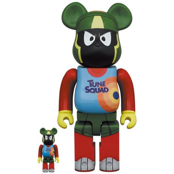 400% & 100% Bearbrick sæt - Marvin The Martian (Space Jam)