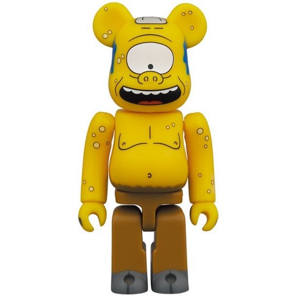 400% & 100% Bearbrick sæt - Cyclops (The Simpsons)