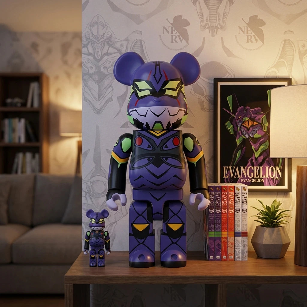 400% & 100% Bearbrick Set - Evangelion (EVA Unit 13 - New Paint) | 400% & 100% Bearbrick Set - Evangelion (EVA Unit 13 - New Paint) | Køb hos Bearbrick.dk