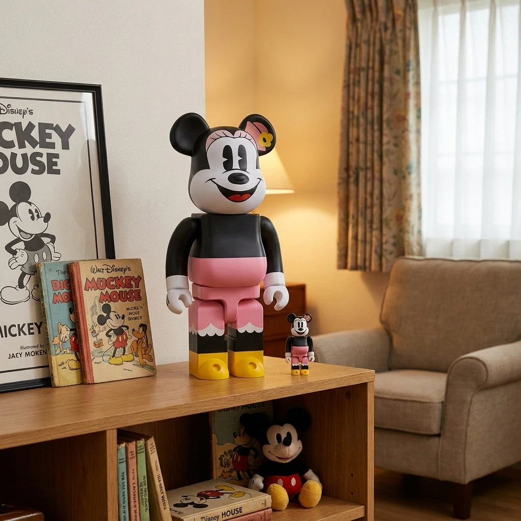 400% & 100% Bearbrick Set - Minnie Mouse (Lunch Box) | 400% & 100% Bearbrick Set - Minnie Mouse (Lunch Box) | Køb hos Bearbrick.dk