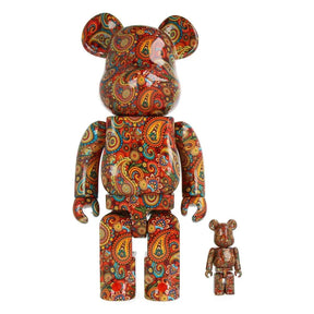 400% & 100% Bearbrick set featuring vibrant, detailed designs inspired by The Street Sliders, by Medicom Toy.
