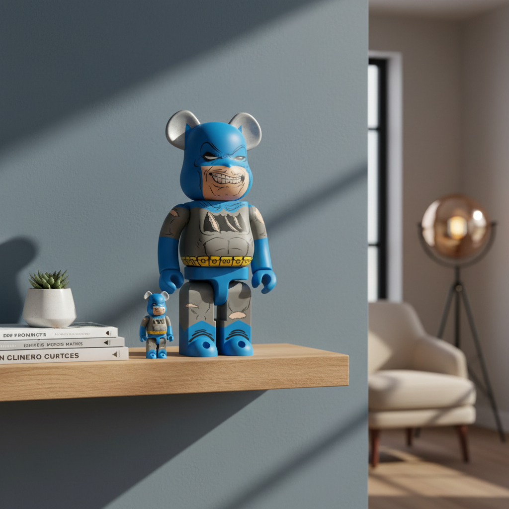 400% & 100% Bearbrick Set - Batman (The Dark Knight Triumphant)