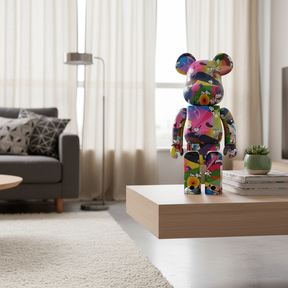 400% & 100% Bearbrick sæt - Tomokazu Matsuyama - Peanuts-Medicom Toy-Bearbrick