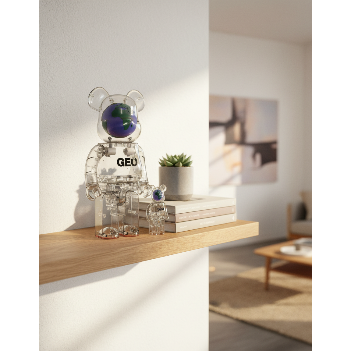 400% & 100% Bearbrick set – GEO (Limited Edition)