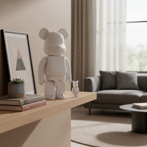 400% & 100% Bearbrick sæt - Casper (The Friendly Ghost)