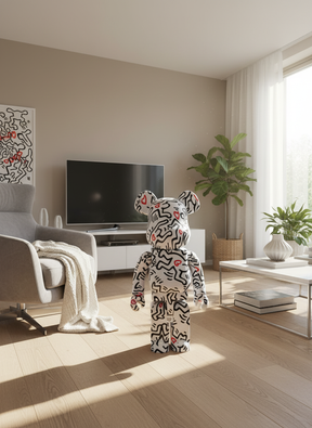 1000% Bearbrick - Keith Haring v8 (Heart of Men)
