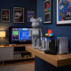 400% Bearbrick - PlayStation (1st Generation)-Medicom Toy-Bearbrick
