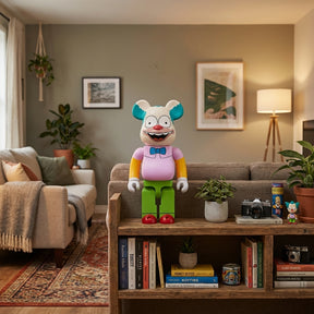 400% Bearbrick – Krusty the Clown (Simpsons)-Medicom Toy-Bearbrick