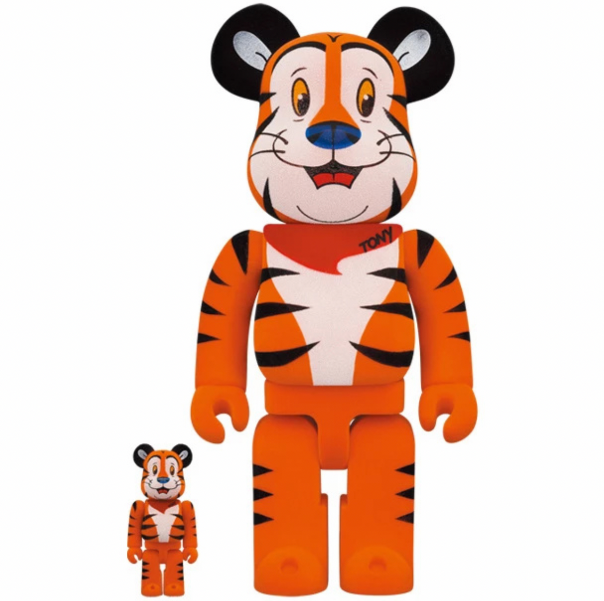 400% ja 100% Bearbrick Set - Tony the Tiger Vintage (Kelloggs)