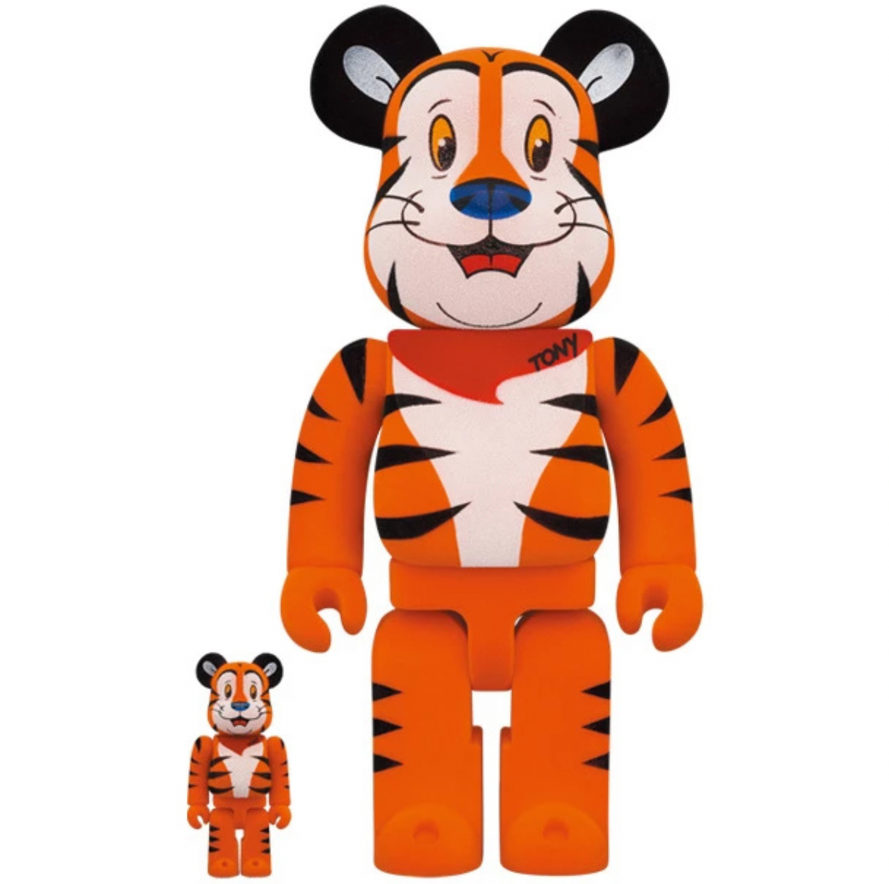 400% ja 100% Bearbrick Set - Tony the Tiger Vintage (Kelloggs)