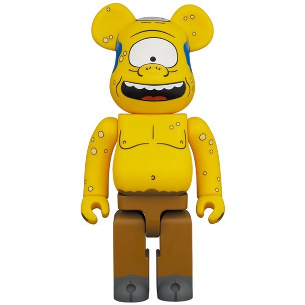 400% & 100% Bearbrick sæt - Cyclops (The Simpsons)