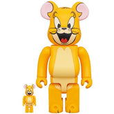400% & 100% Bearbrick sæt - Jerry Classic Color (Tom & Jerry)-Medicom Toy-Bearbrick