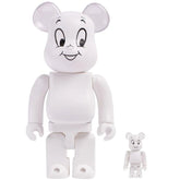 400% & 100% Bearbrick sæt - Casper (The Friendly Ghost)