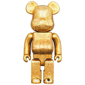 400% & 100% Bearbrick sæt - Yu-Gi-Oh! (Millennium Puzzle - Light ed.)