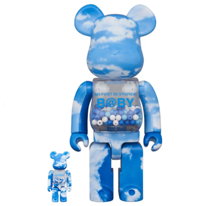 400% & 100% Bearbrick set - My First Bearbrick Baby (Blue Sky edition)