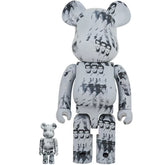 400% & 100% Bearbrick set - Andy Warhol (Elvis Presley)