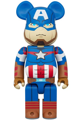 400% Bearbrick - Captain America-Medicom Toy-Bearbrick