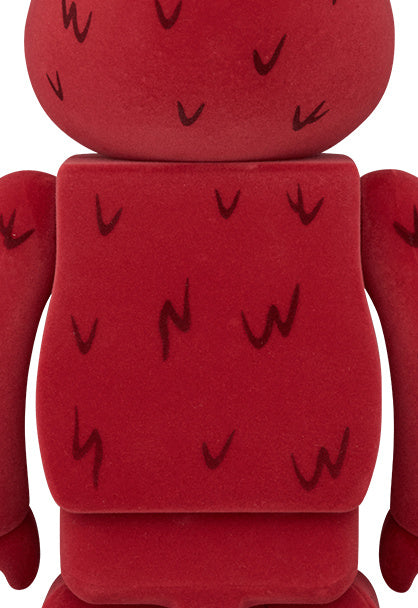 400% & 100% Bearbrick Set - Elmo (Flocked)