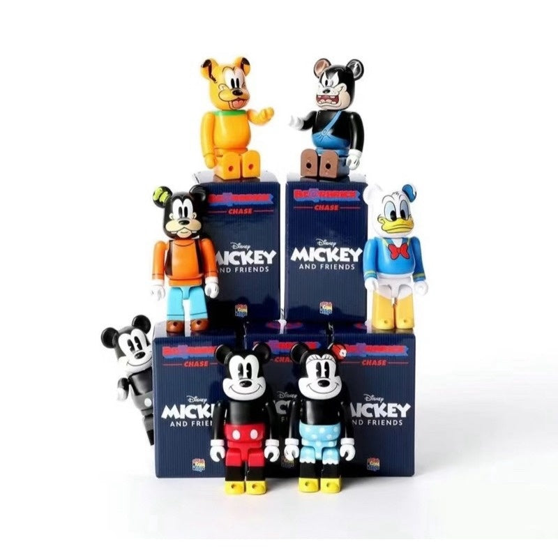 100 % Bearbrick Blindbox Chase Series - Mikki ja ystävät