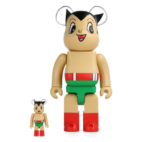 100% & 400% Bearbrick set - Astro Boy (First Color ver.)-Medicom Toy-Bearbrick